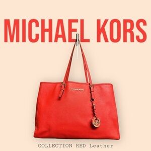Michael Kors Red Leather Purse
